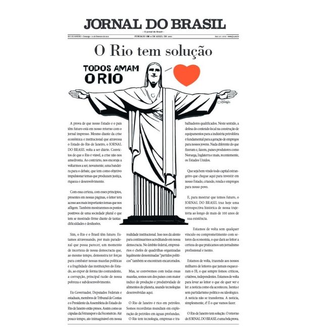 Jornal do Brasil, jornal, Rio de Janeiro