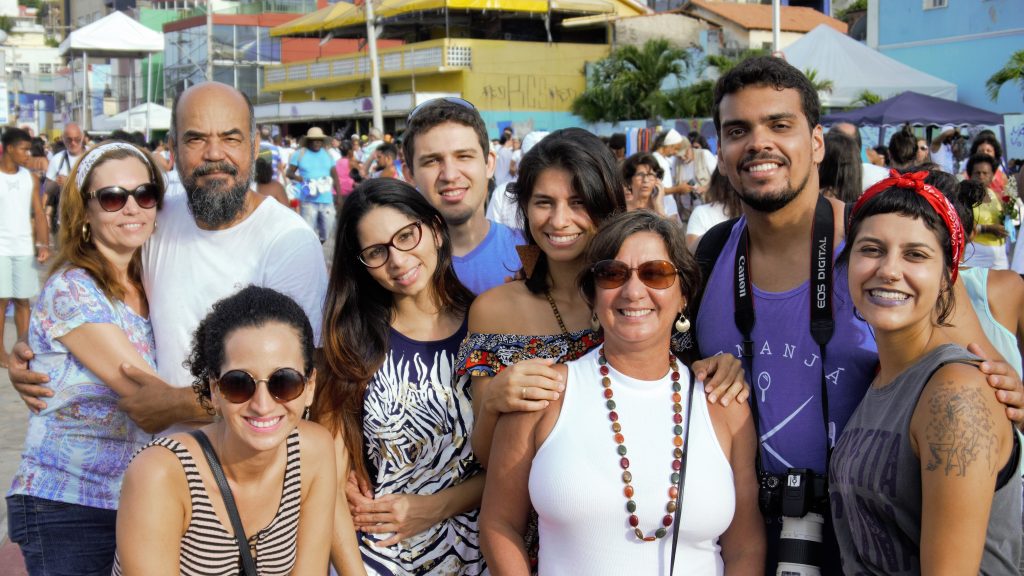 grupo, fotografia, Salvador, Bahia, Rio Vermelho, Yemanjá