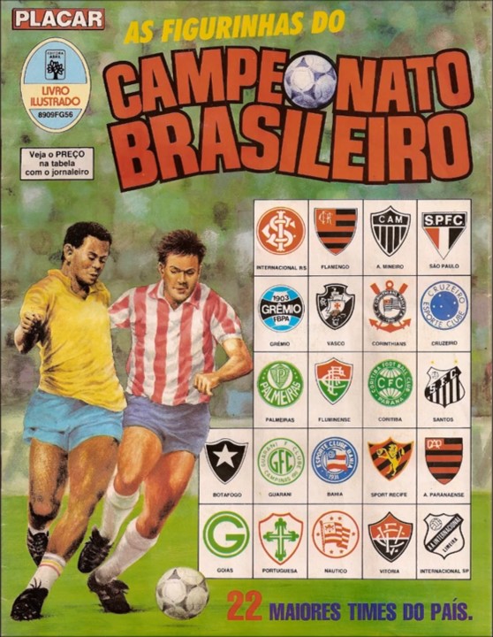 álbum, figurinha, campeonato brasileiro, 1989