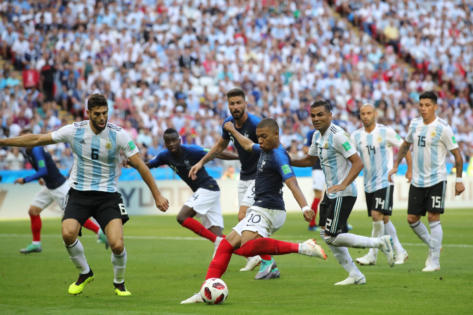 Mbappé, França, Argentina, Copa do Mundo, Rússia 2018, futebol