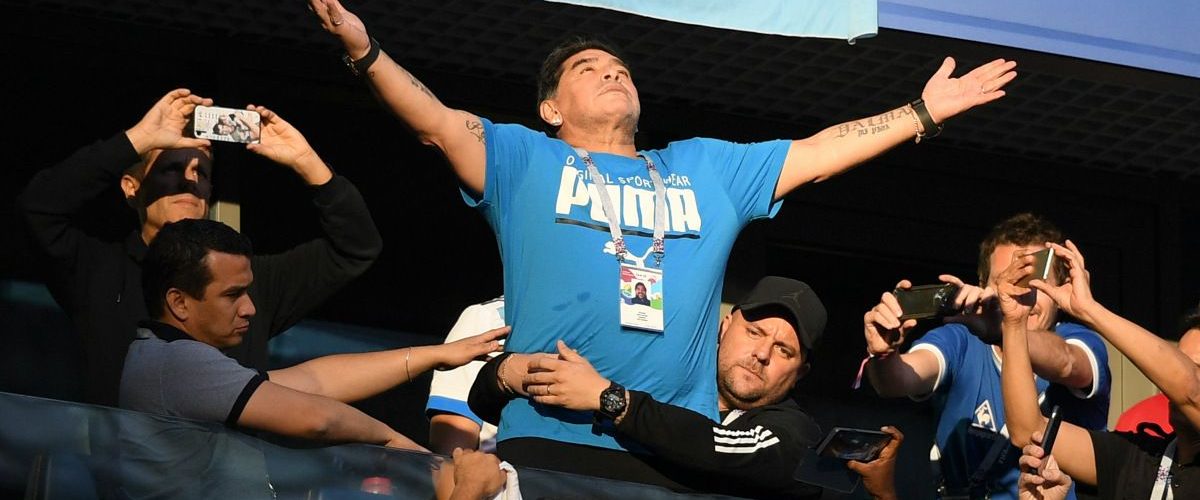 futebol, Copa do Mundo, Rússia 2018, Maradona, São Petersburgo, Argentina