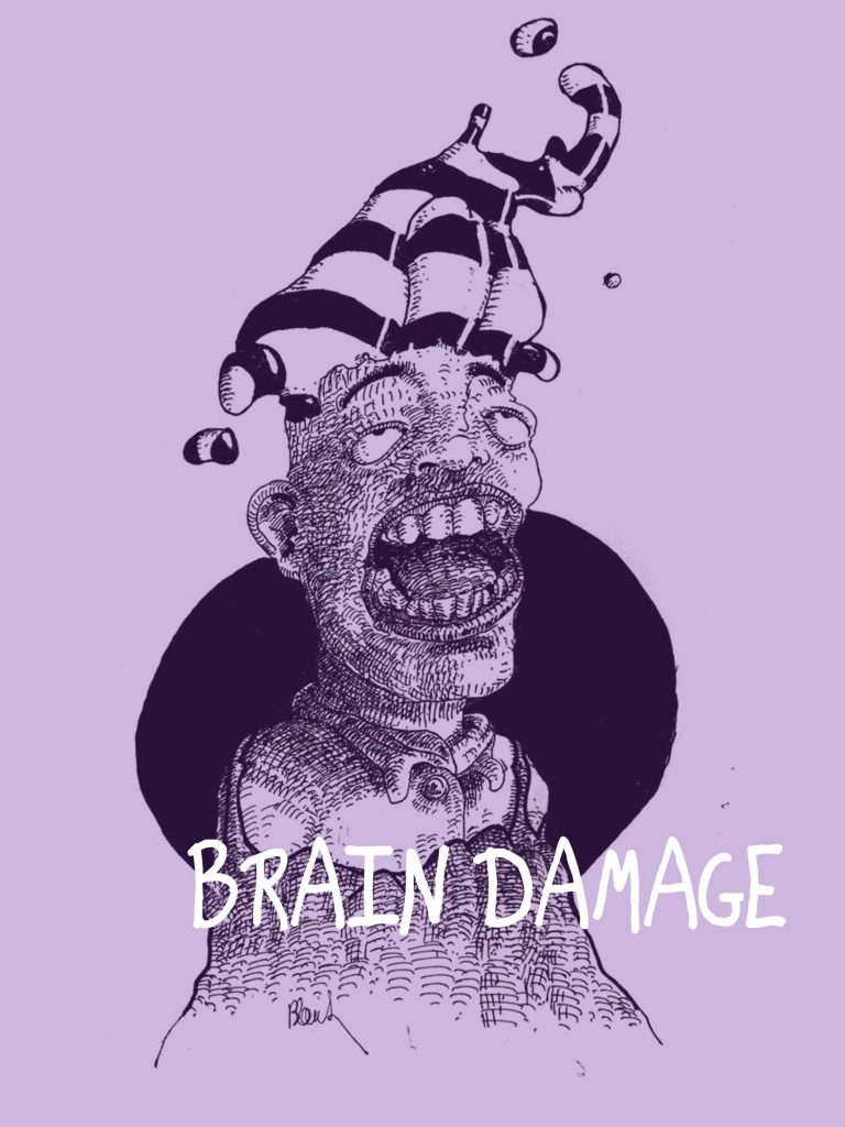 brain damage, Gabriel Galo, Papo de Galo, revista, loucura, Pink Floyd, design