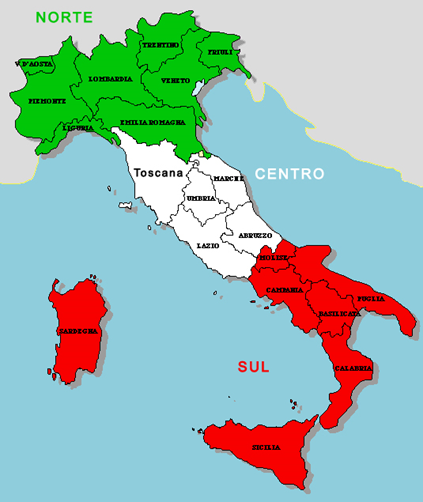 mapa, Itália, 